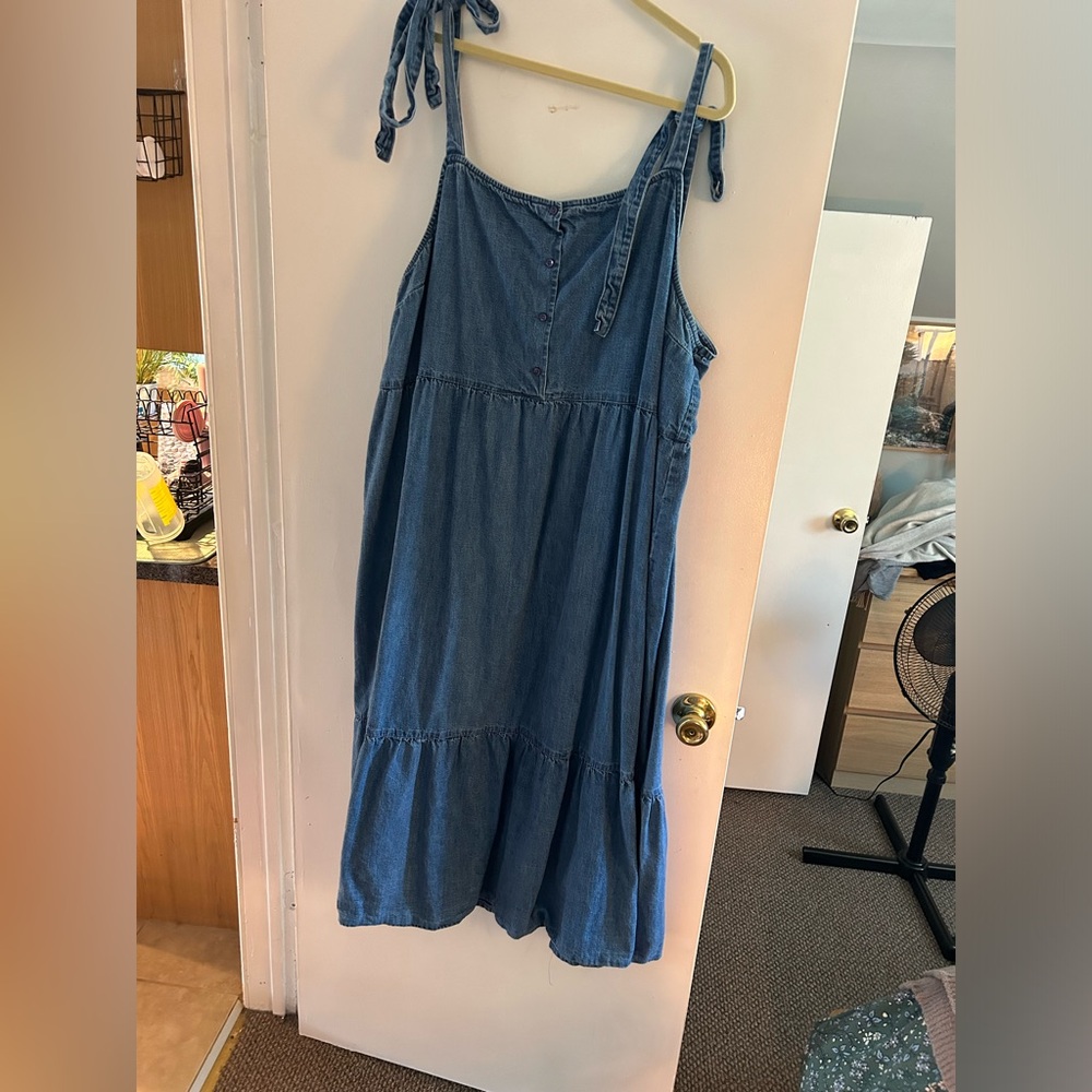 ASOS Design Denim Maxi Dress
